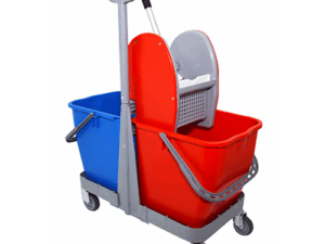 Καρότσι σφουγγαρίσματος διπλό με χειρολαβή