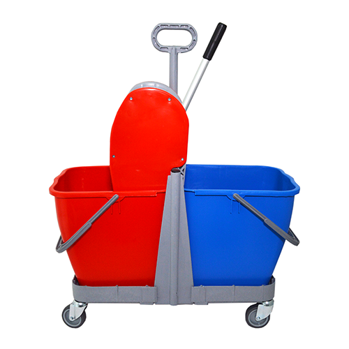 Καρότσι σφουγγαρίσματος διπλό με χειρολαβή